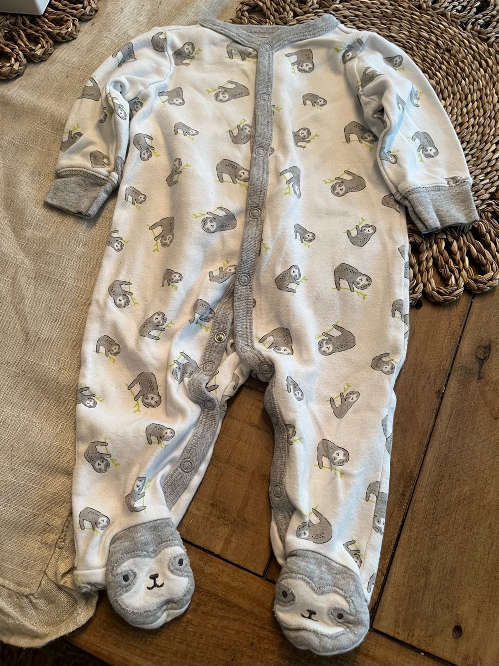 Carter’s Sloth Footed Sleep & Play Baby 3-6 m